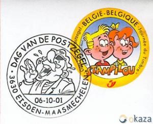 postzegel rond